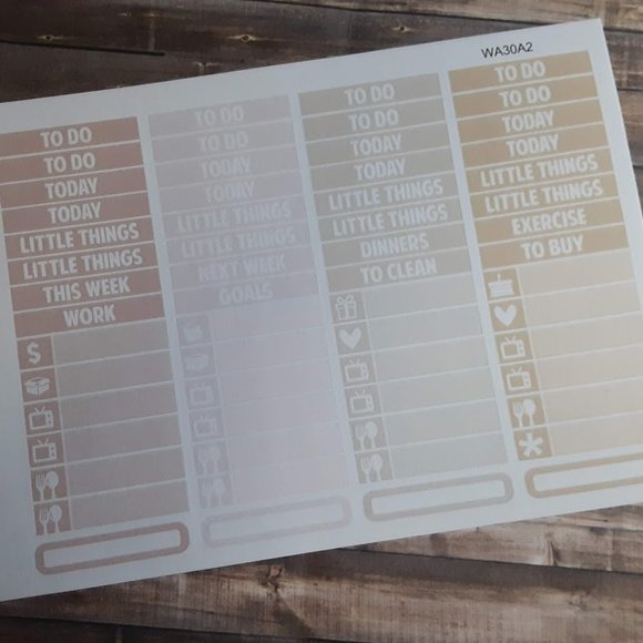 Travel Planner Sticker Kit, ECLP, Weekly Spread, Happy Planner KIT-WA30A - Picture 2 of 7